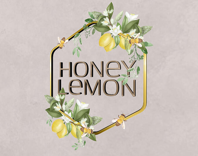 Honey Lemon Mesh Logo